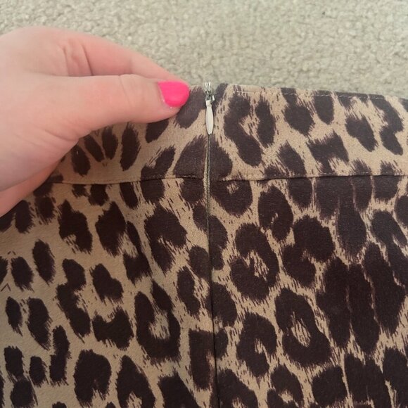 stretchy leopard mini skirt - Picture 2 of 4